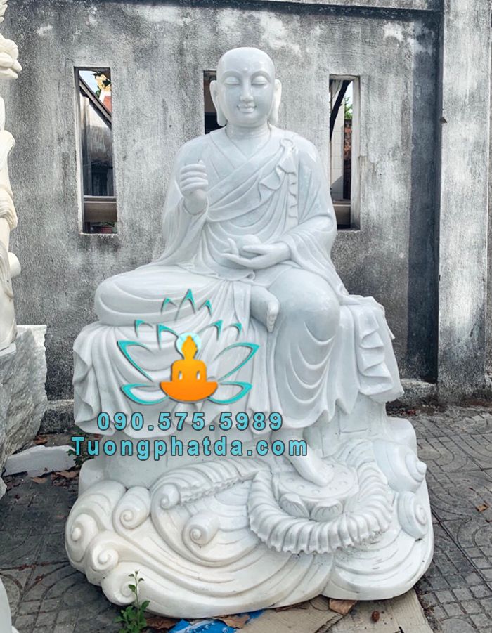Tượng Phật Địa Tạng Tọa Sen Bằng Đá Đẹp