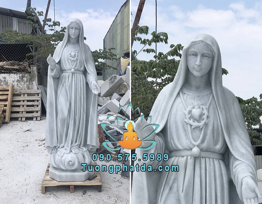 Tượng đức mẹ Fatima bằng đá tự nhiên