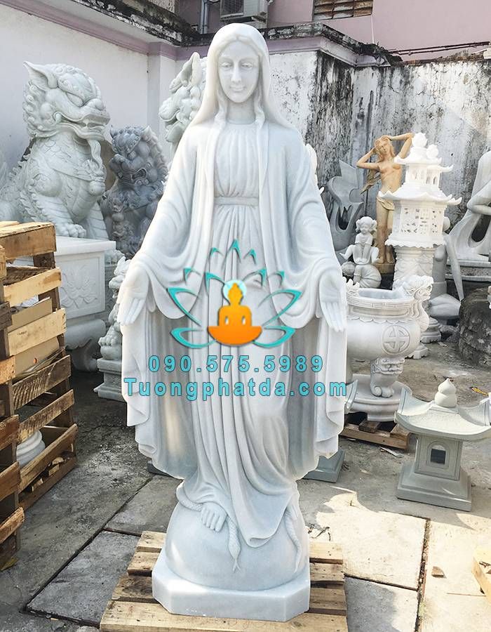 tượng đức mẹ maria đá tự nhiên
