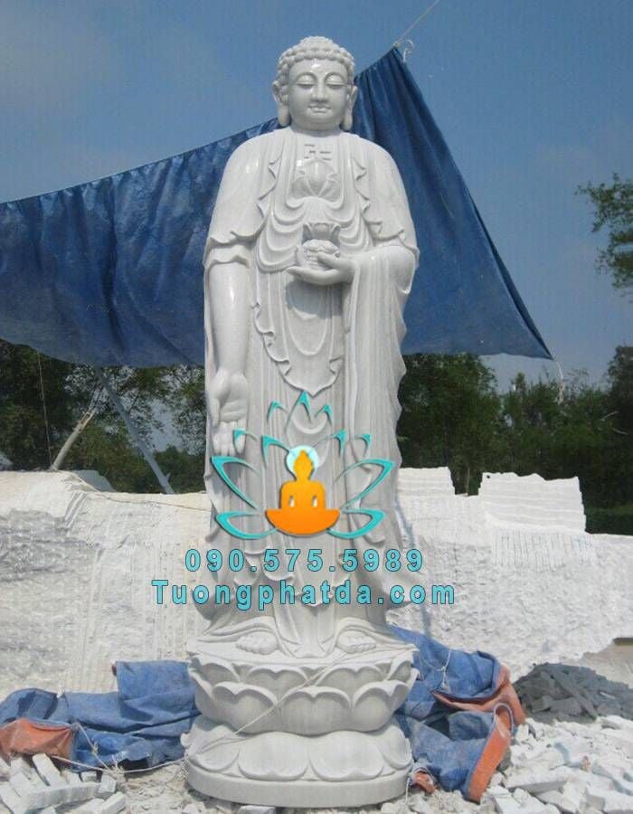 Tượng Phật A Di Đà Bằng Đá Non Nước Đà Nẵng