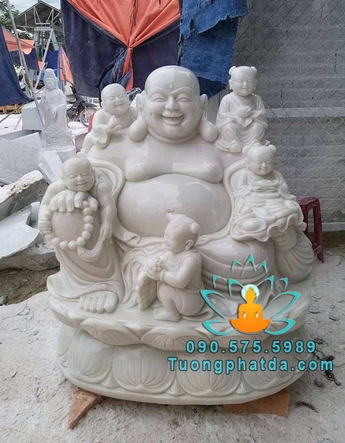 Tượng Phật Di Lặc Ngũ Phúc Bằng Đá Đẹp