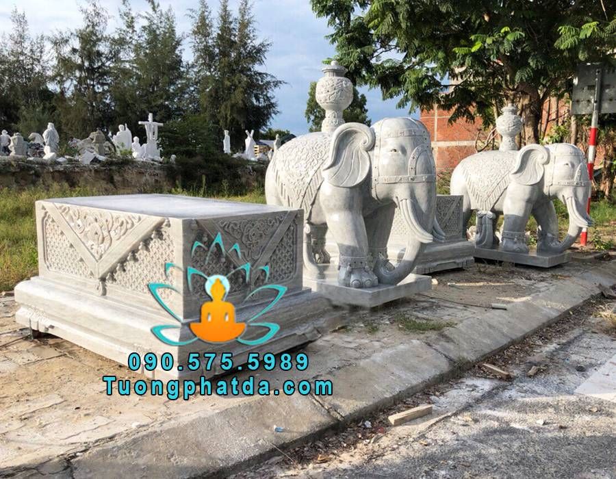 Tượng voi bằng đá đẹp nhất Đà Nẵng