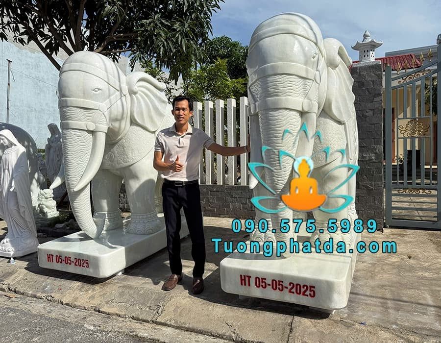 Bán Tượng Voi Đá Khủng Cao 2m2 Tại Thanh Hóa