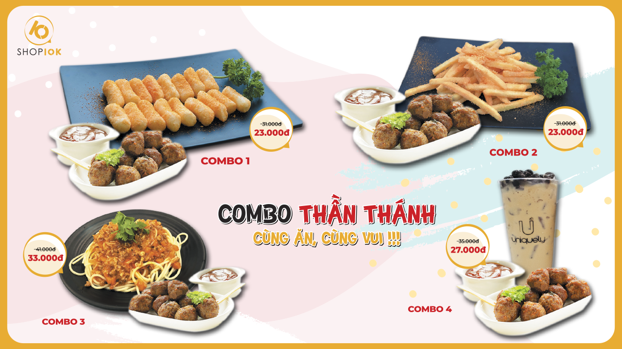 COMBO THẦN THÁNH – CÙNG ĂN CÙNG VUI