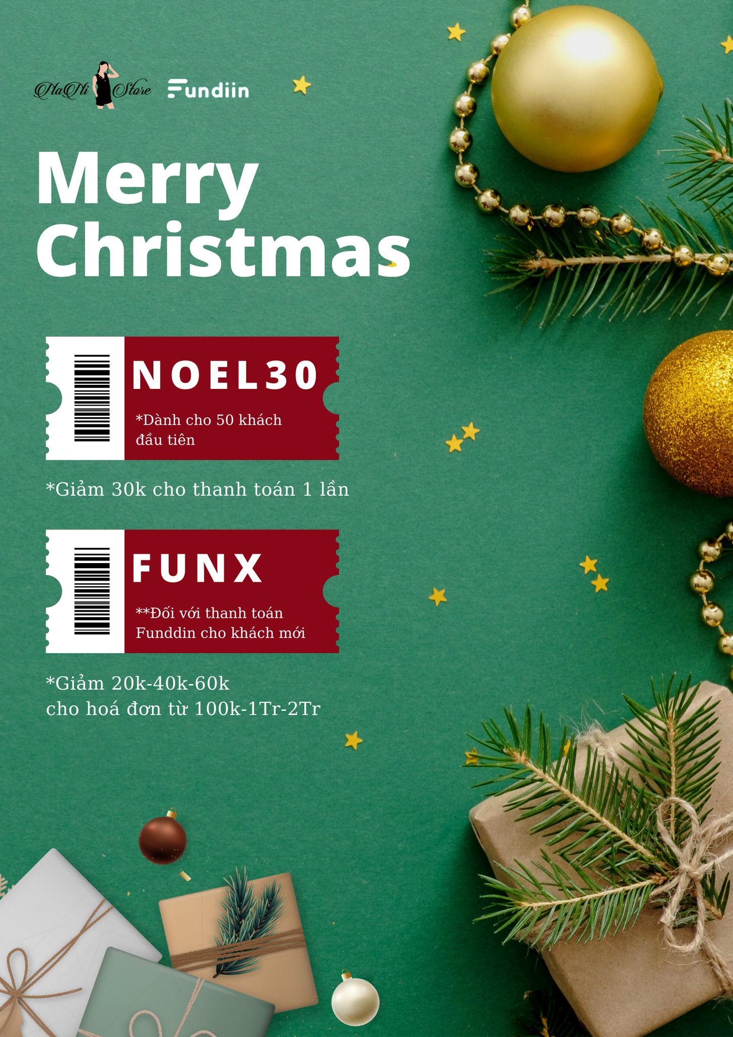 NHẬN NGAY VOUCHER 60K CHO LẦN ĐẦU TIÊN thanh toán theo hình thức Fundiin
