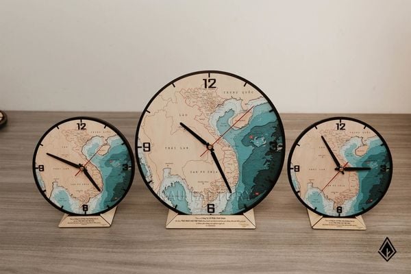 Gắn kết cảm xúc thương hiệu THAMINA qua đồng hồ gỗ bản đồ Việt Nam
