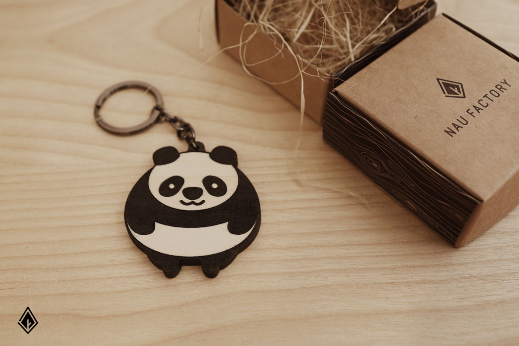 Bé Panda bảo vệ chìa khóa tránh bị rơi hay bị nhầm lẫn. Ảnh: Nau Factory