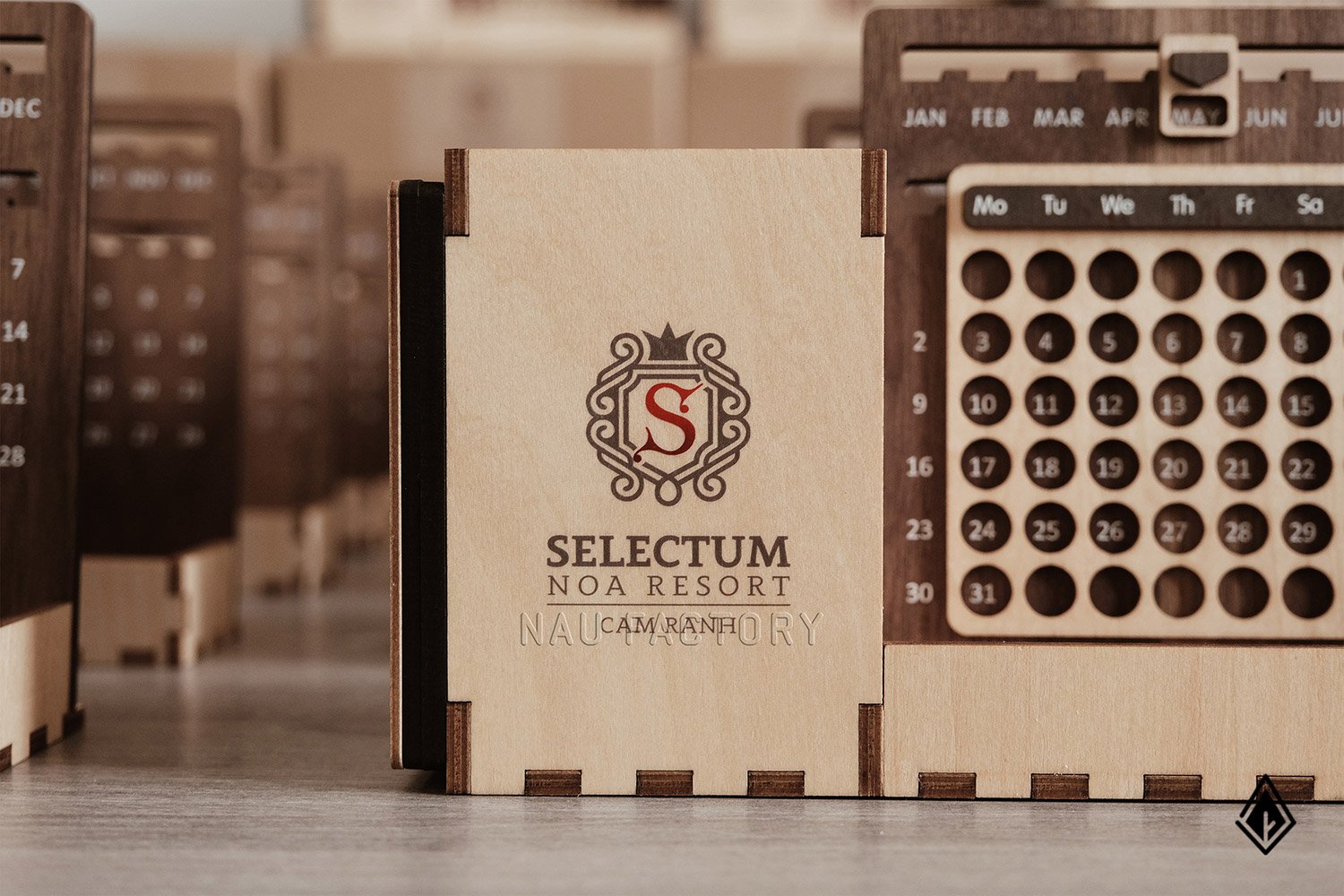 Set quà tặng gỗ để bàn