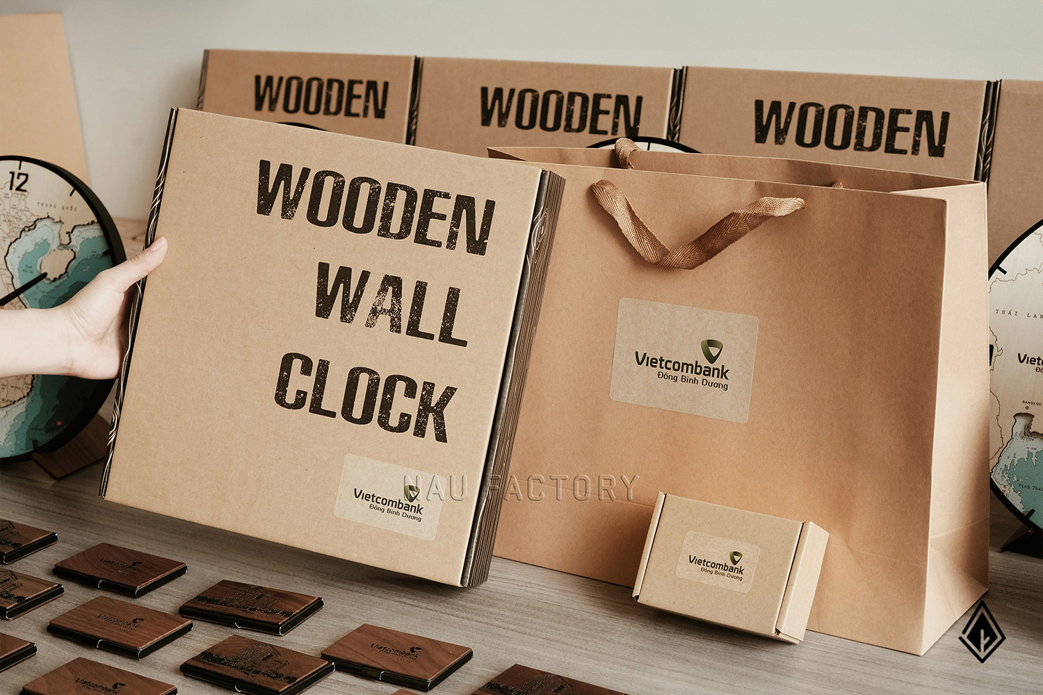 đồng hồ gỗ bản đồ Việt Nam