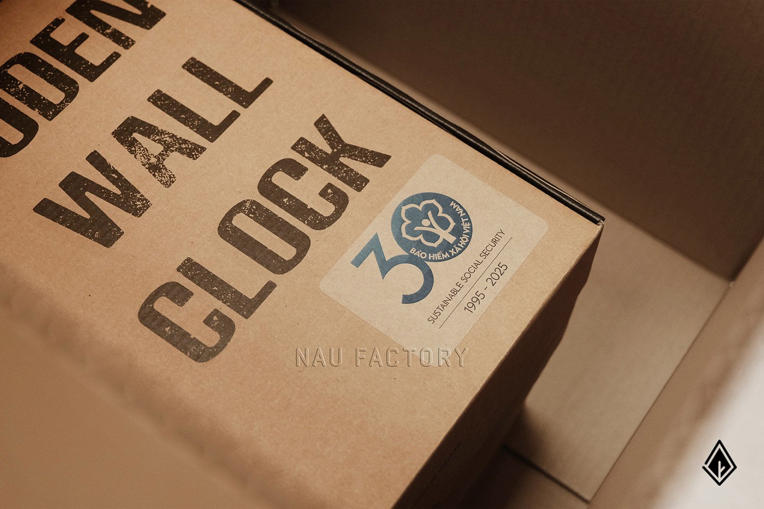 Đồng hồ gỗ la mã Maple