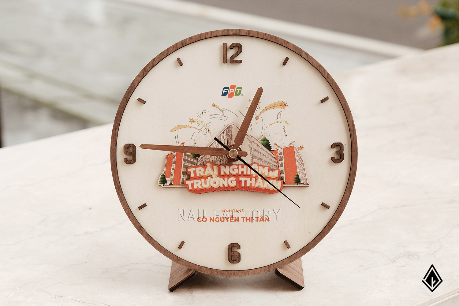 Đồng hồ gỗ tùy chỉnh 3D