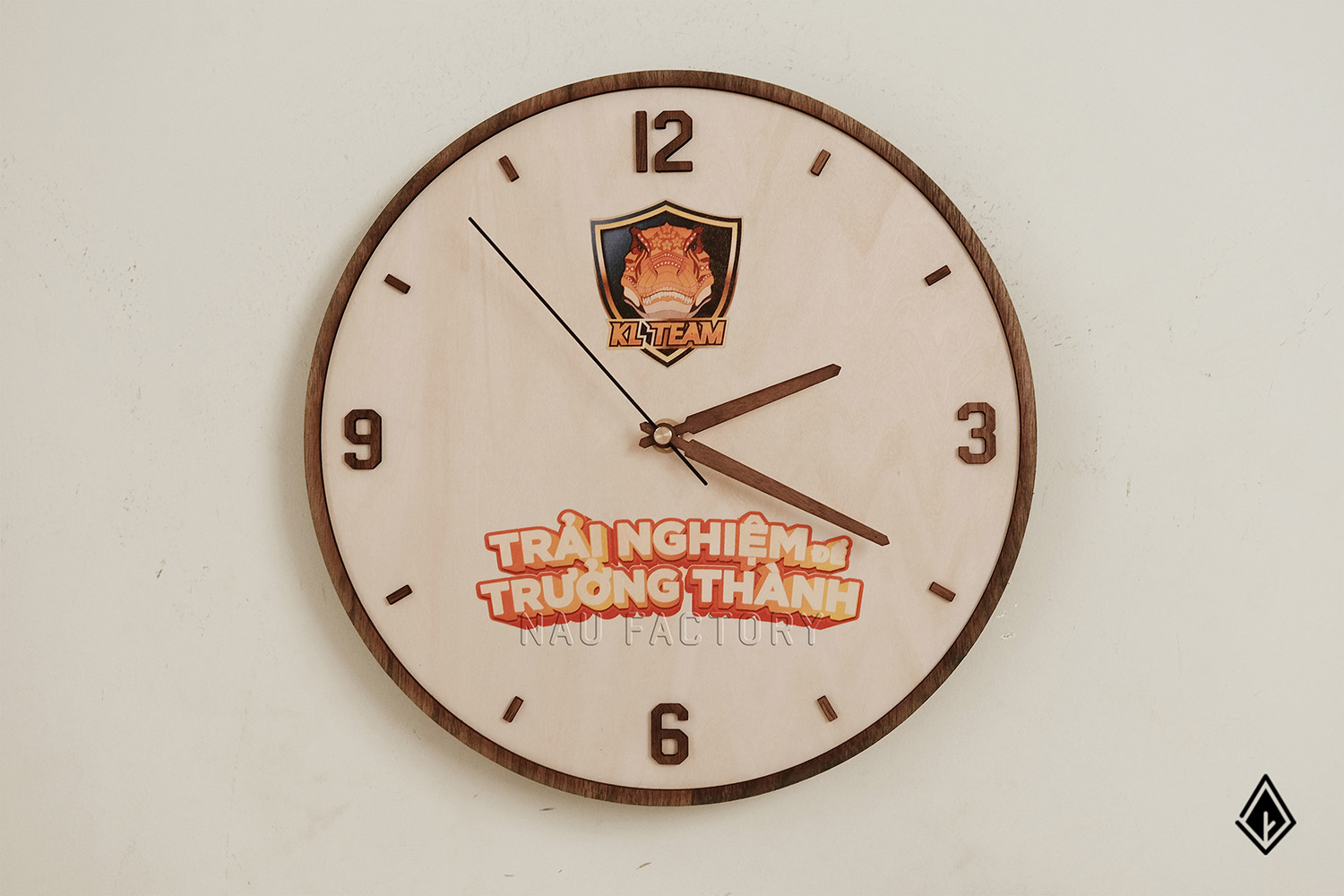 Đồng hồ gỗ tùy chỉnh 3D