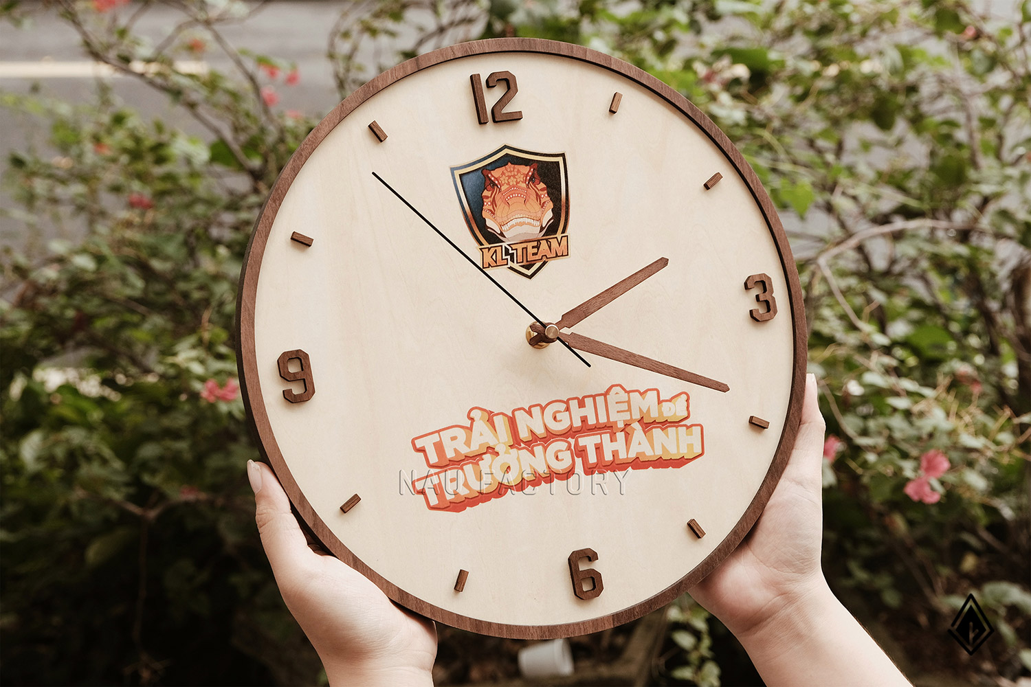 Đồng hồ gỗ tùy chỉnh 3D