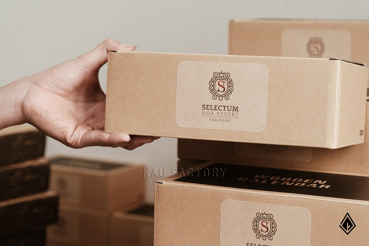 Set quà tặng gỗ để bàn