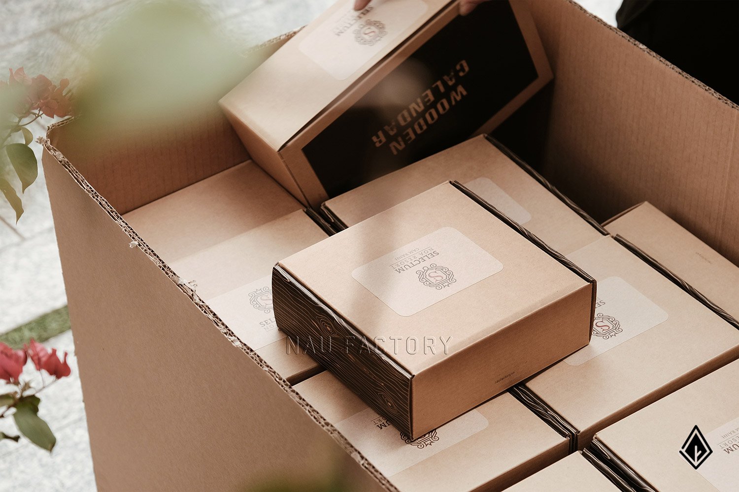 Set quà tặng gỗ để bàn