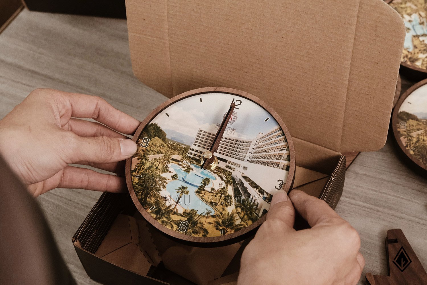 Set quà tặng gỗ để bàn