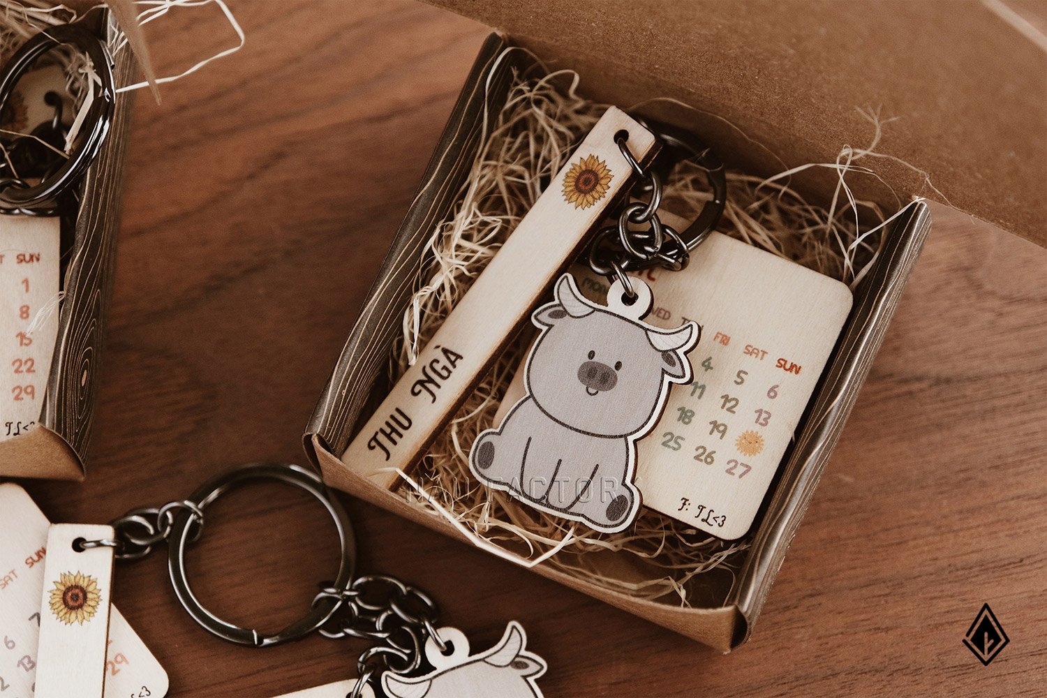 Móc khóa gỗ mix & match