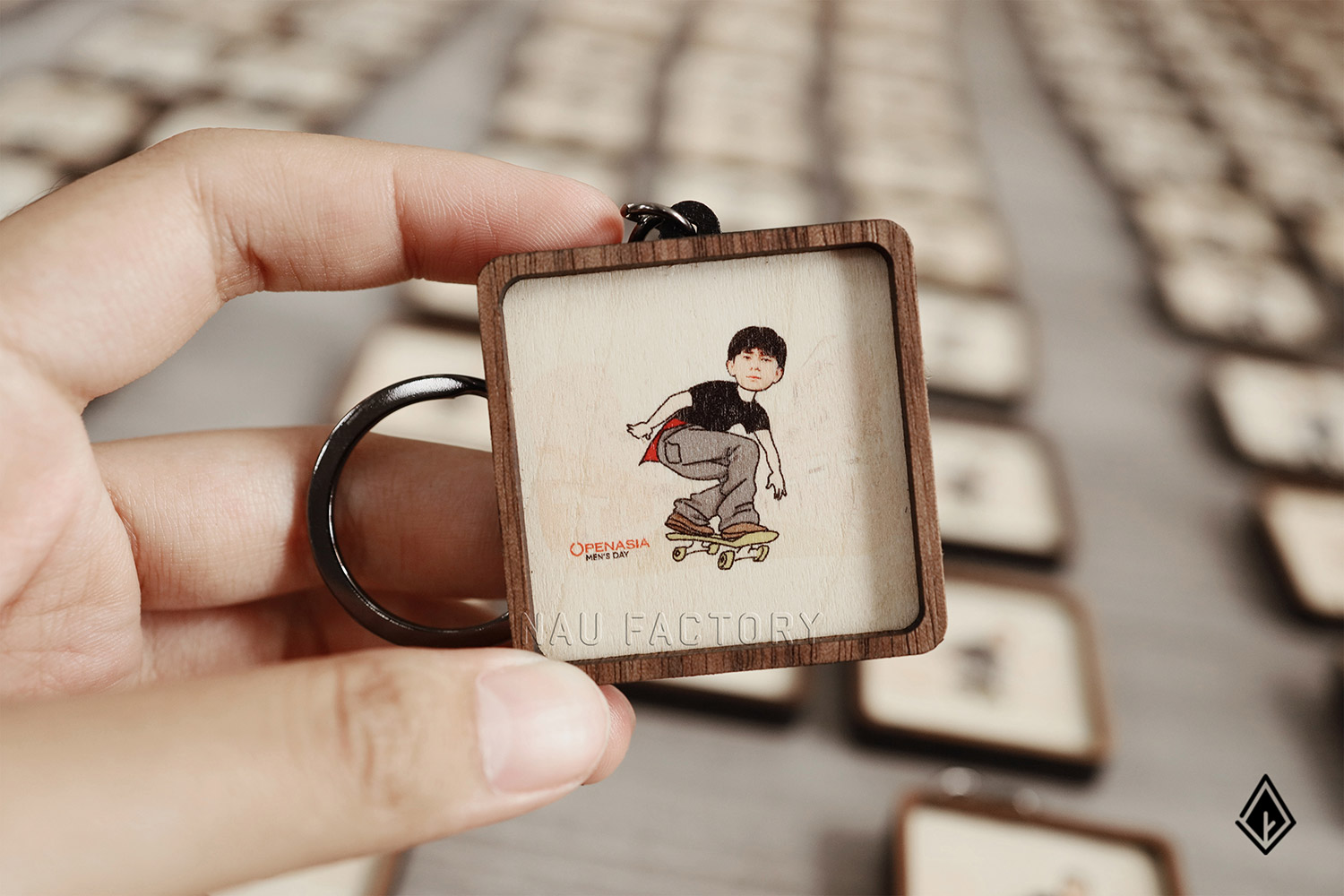 Móc khóa gỗ