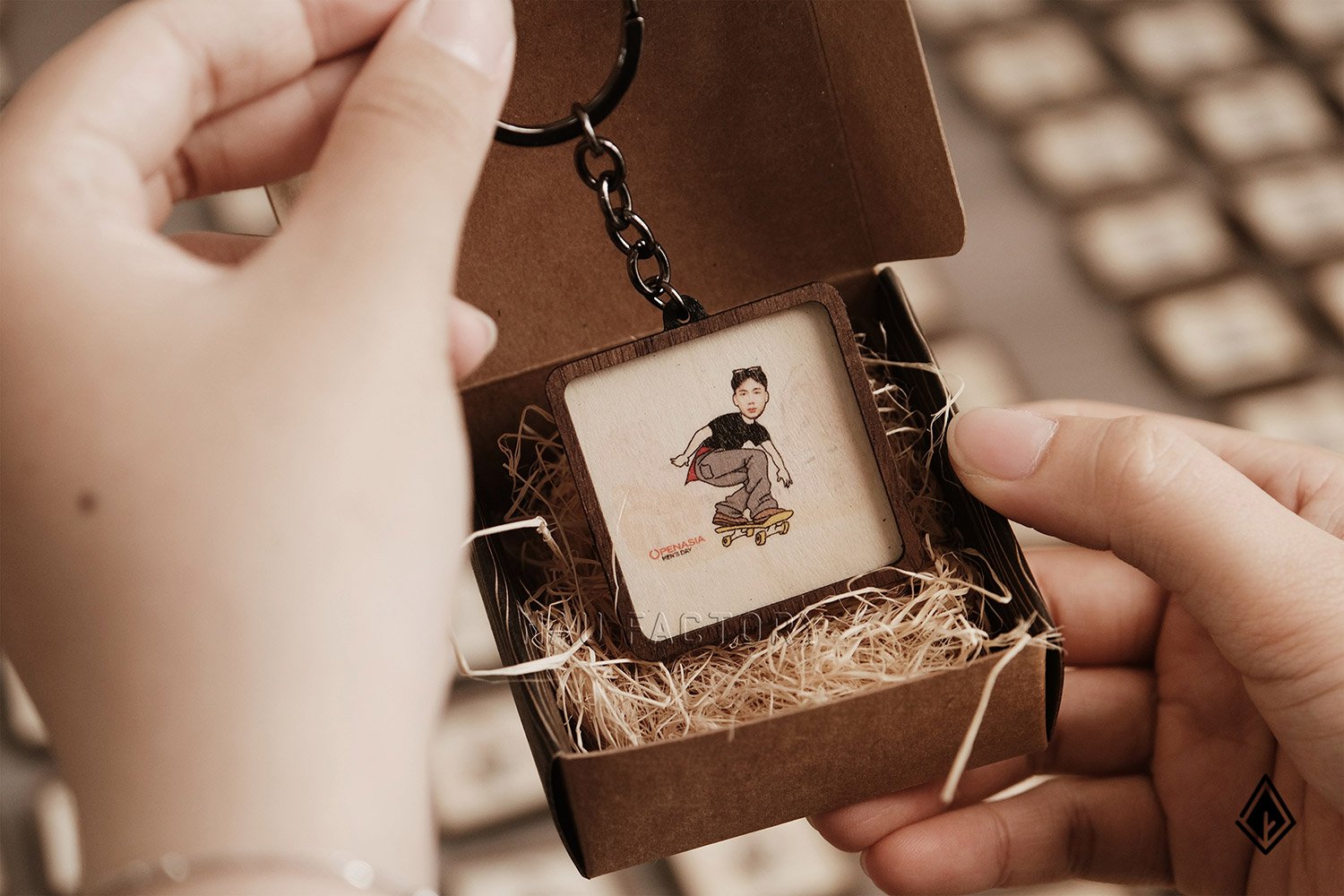 Móc khóa gỗ