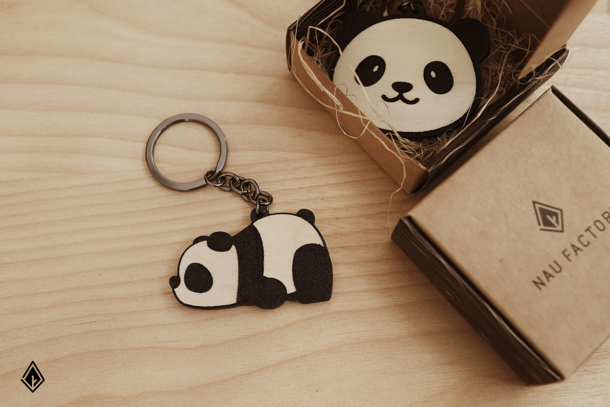 Móc khóa Panda vừa dễ thương vừa mang ý nghĩa phúc lành.