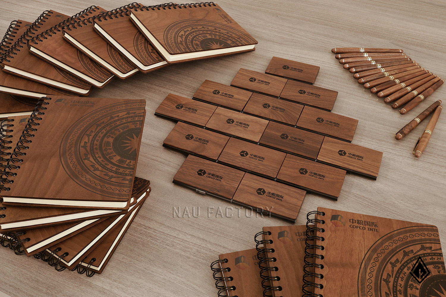 sổ bút gỗ Walnut