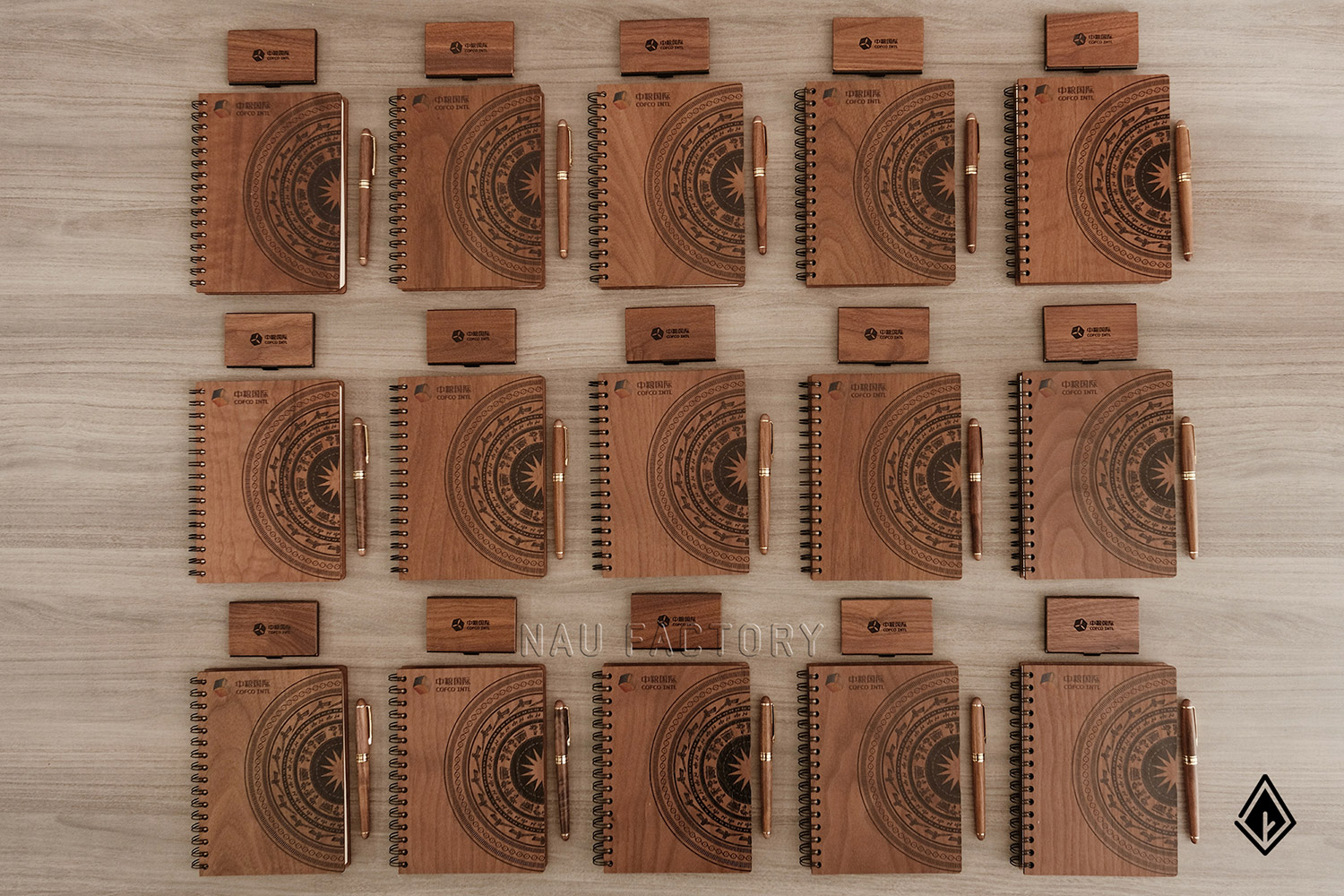 sổ bút gỗ Walnut