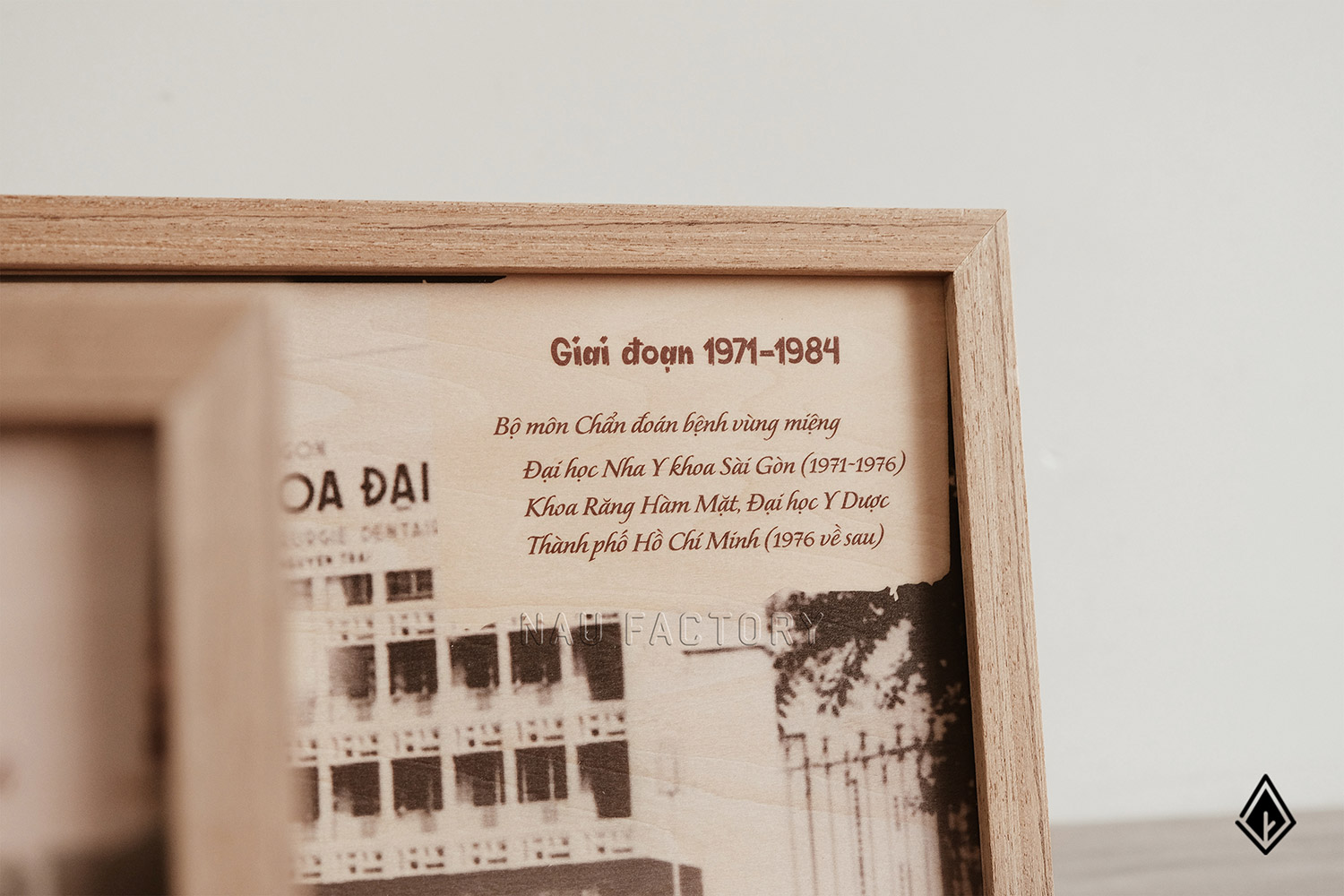 Tranh gỗ để bàn in hình