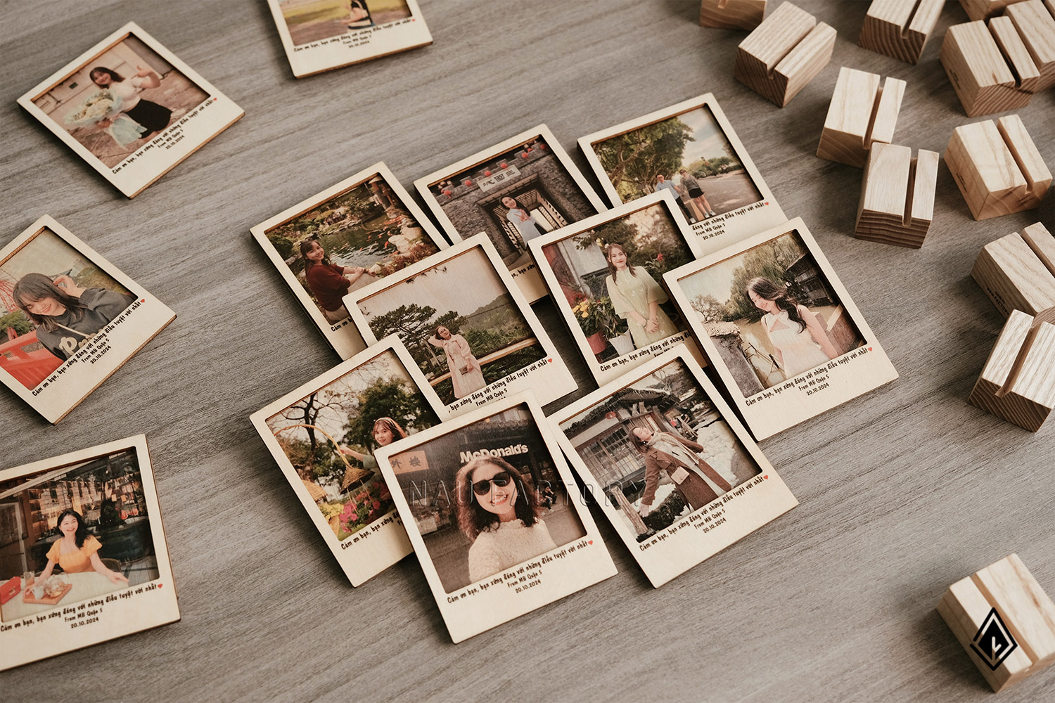 Tranh gỗ mini để bàn