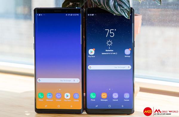 samsung note 8 and note 9
