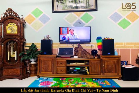 Hệ thống âm thanh karaoke gia đình Nam Định tại Gia đình chị Vui