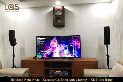 Dàn âm thanh xem phim, karaoke tại Hà Nội - Gia đình anh Chương KĐT Việt Hưng Hà Nội