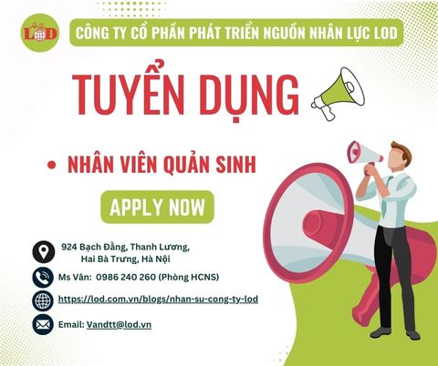 [TUYỂN DỤNG] NHÂN VIÊN QUẢN SINH