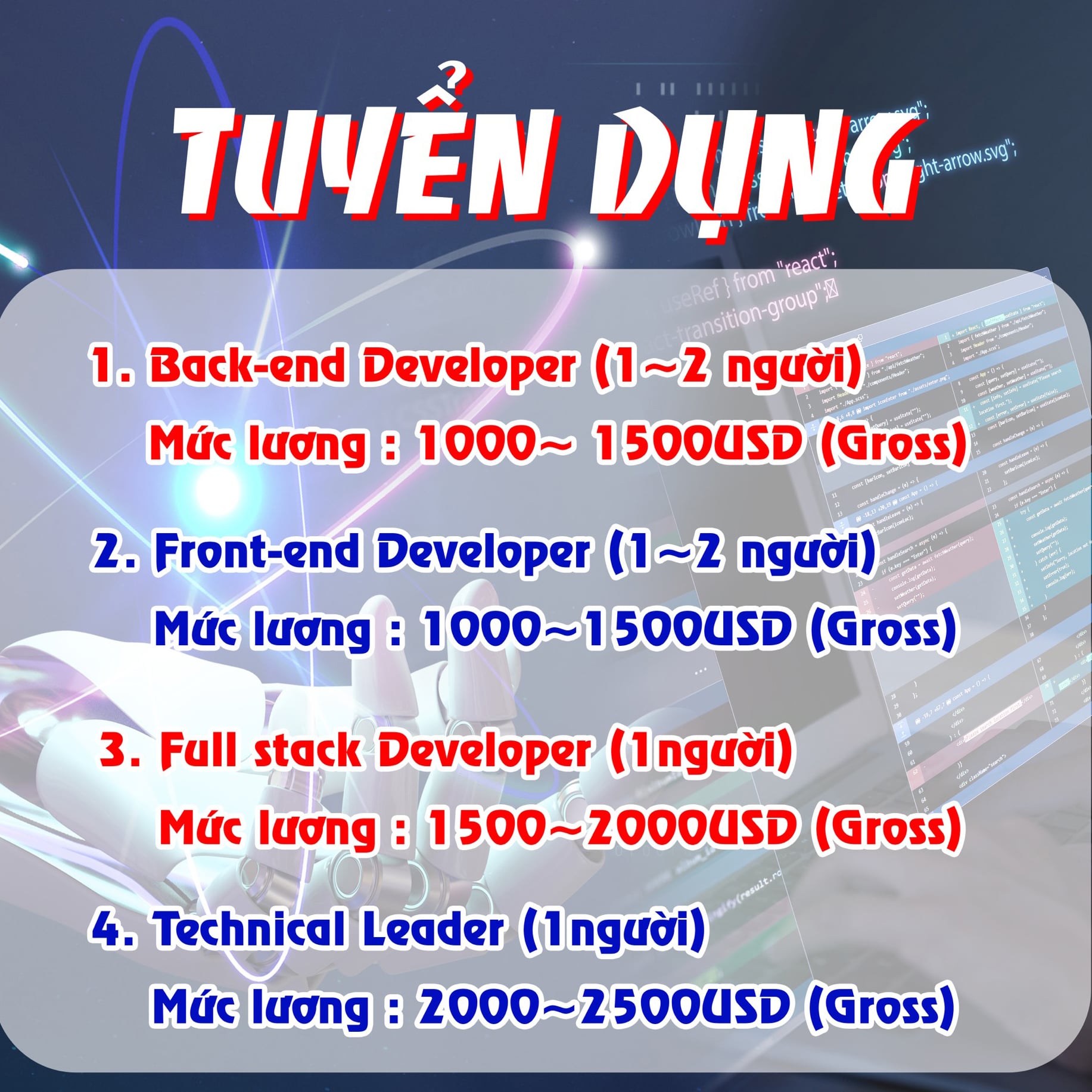 CÔNG TY VỐN 100% NHẬT TUYỂN DỤNG