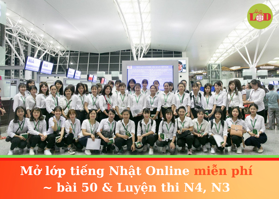 Mở lớp tiếng Nhật Online miễn phí đối với Thực tập sinh chờ xuất cảnh