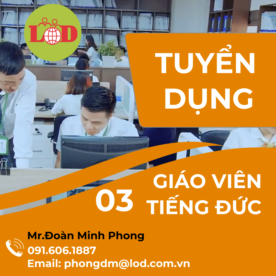[TUYỂN DỤNG] 03 GIÁO VIÊN TIẾNG ĐỨC