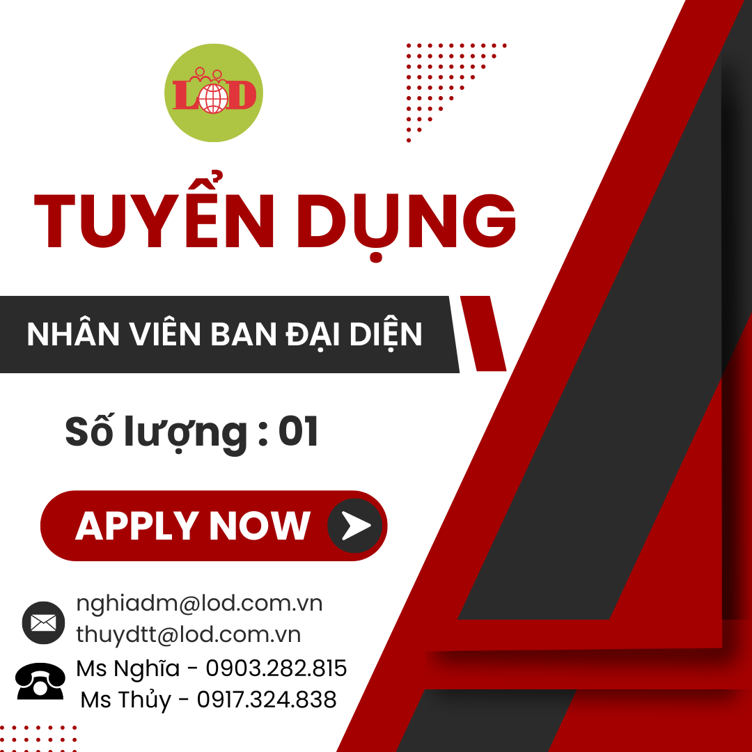 [TUYỂN DỤNG] 01 NHÂN VIÊN BAN ĐẠI DIỆN