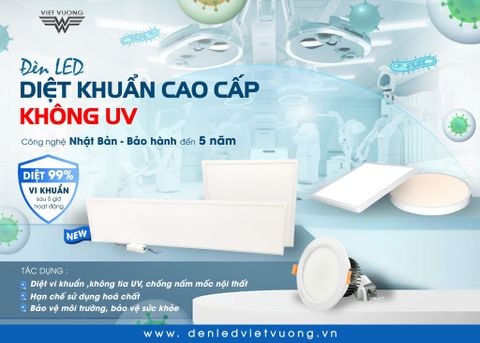 🦠🦠🦠Công nghệ mới - Diệt khuẩn KHÔNG UV với VIETVUONGLED 🦠🦠🦠