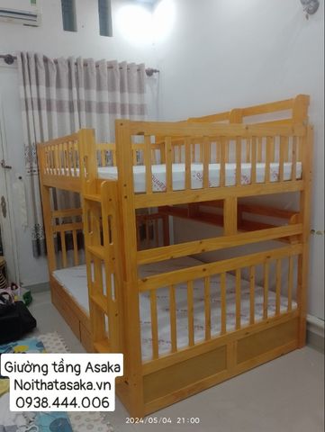 Giường 2 tầng chị gái mua tặng cho gia đình em gái.