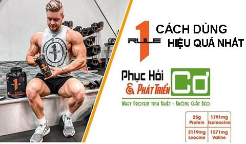 Hướng dẫn sử dụng Whey Rule 1 Protein