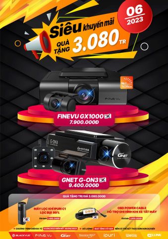 [SIÊU KHUYẾN MÃI] MUA CAMERA HÀNH TRÌNH HÀN QUỐC - NHẬN NGAY BỘ QUÀ TẶNG CỰC HOT