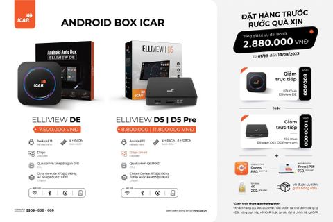 ĐẶT TRƯỚC ANDROID BOX ELLIVIEW D5 - NHẬN ƯU ĐÃI KHỦNG