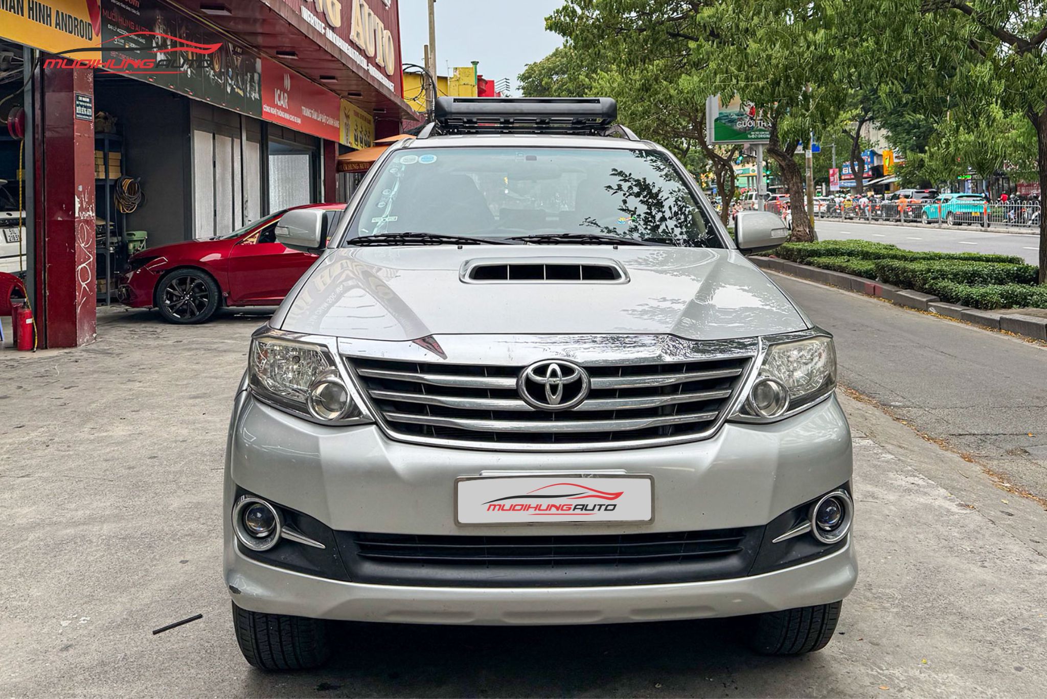 Lắp baga mui Yaki 127cm CP-307 xe Toyota Fortuner 2015
