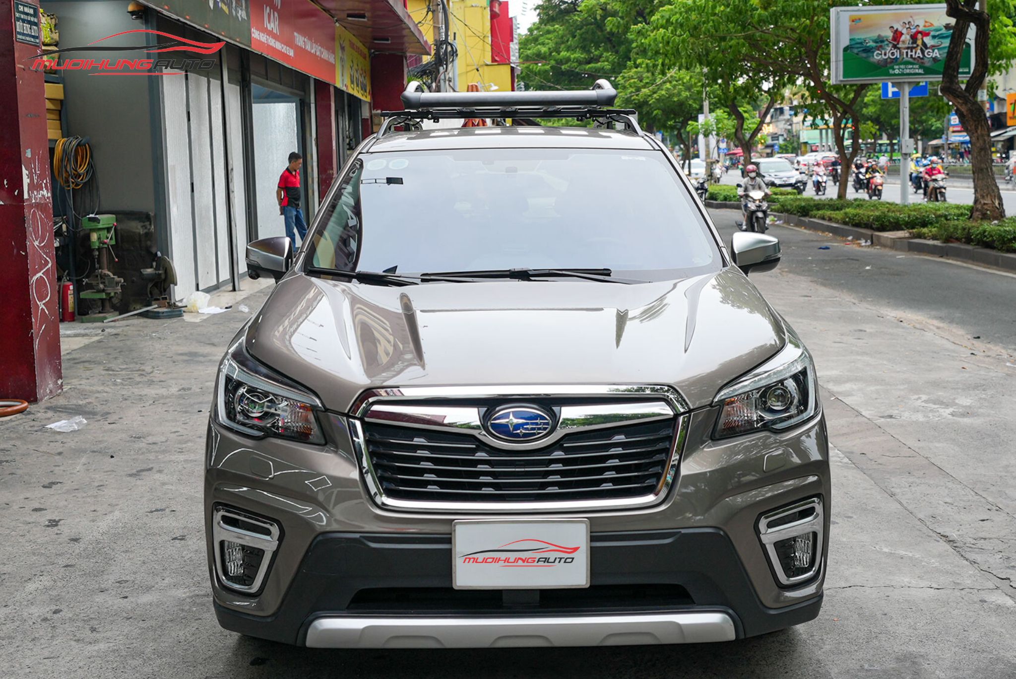 Lắp baga mui Yaki 129cm CP-439 xe Subaru Forester 2022