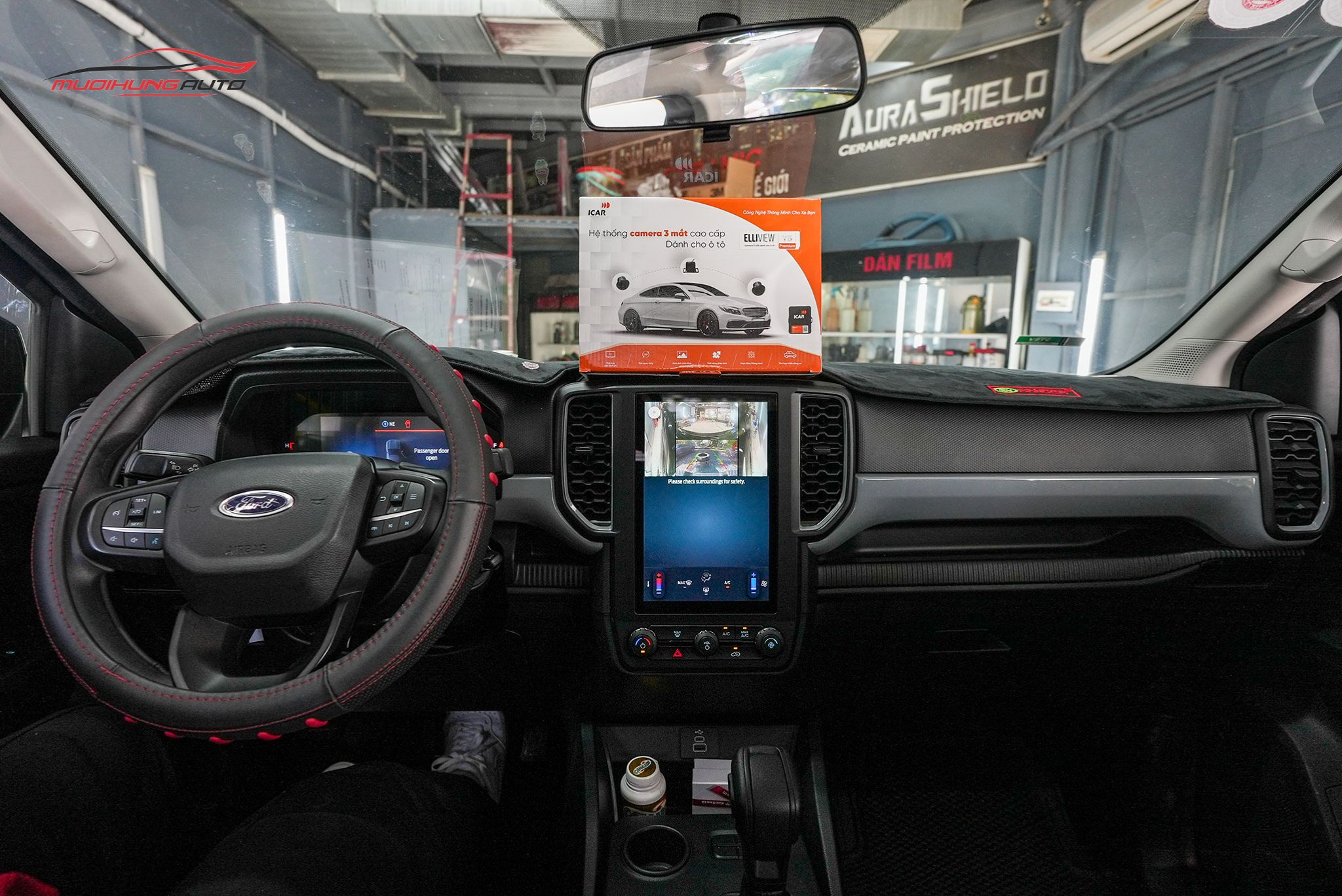 Lắp Camera 3 Mắt Cho Xe Ford Ranger 2024