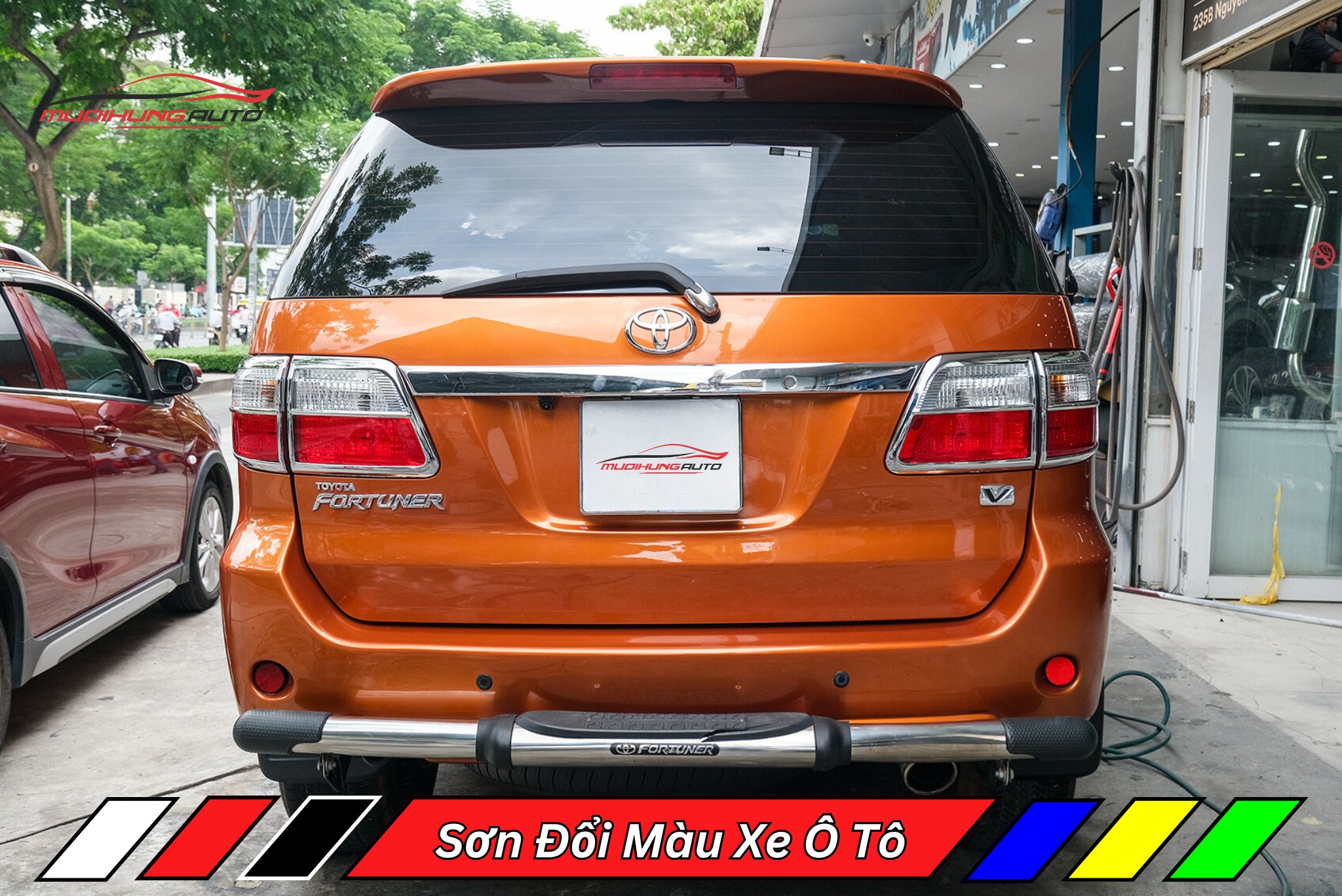 Sơn Đổi Màu Xe Ô Tô Toyota Fortuner 2010