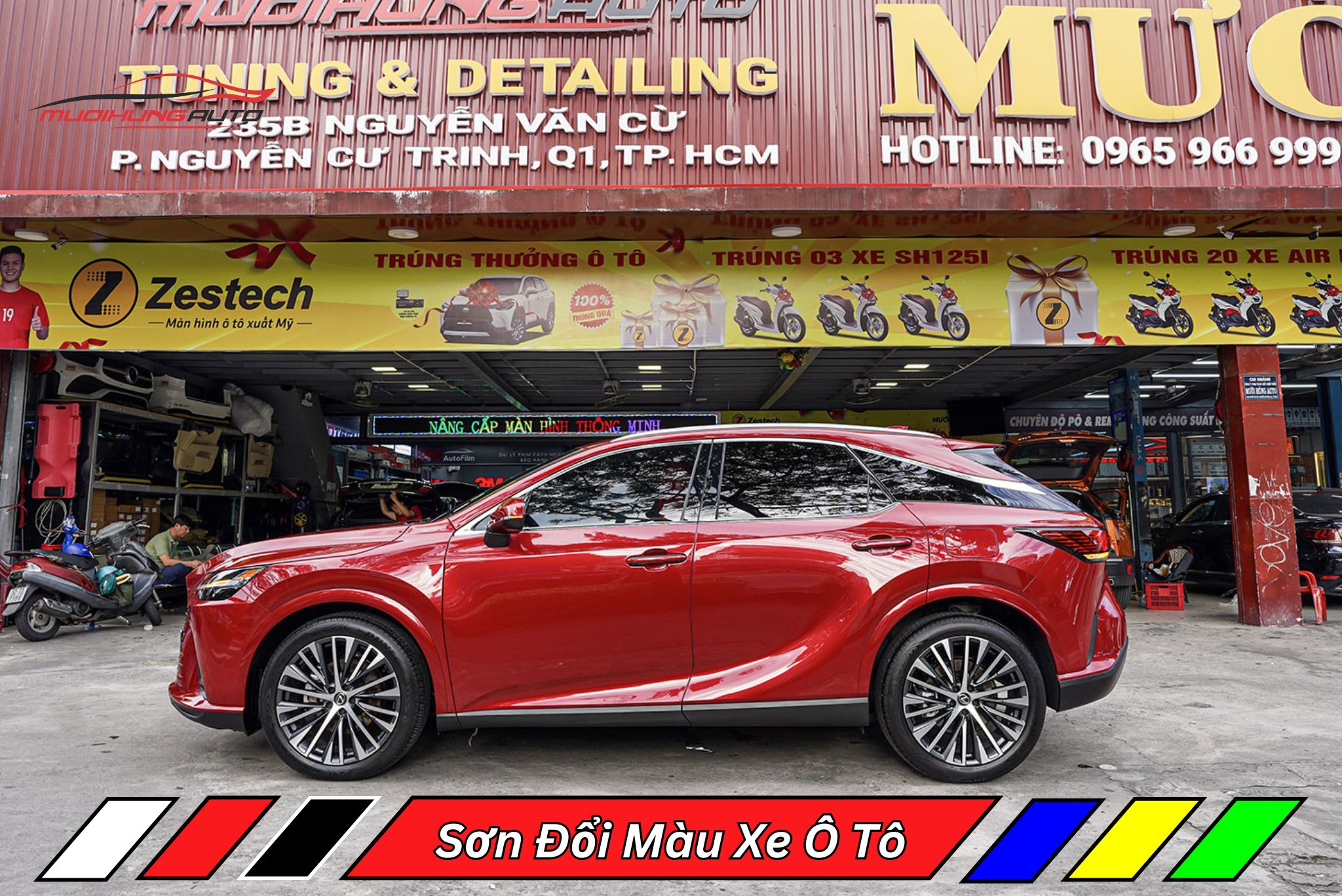 Sơn Đổi Màu Xe Ô Tô Lexus RX350 2023