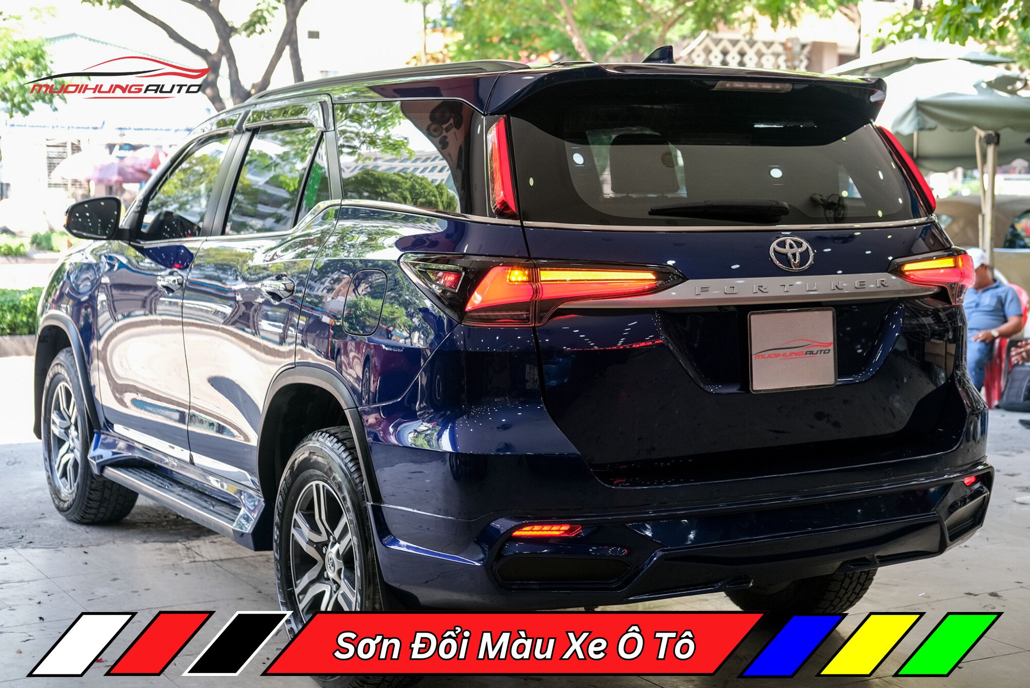 Sơn Đổi Màu Xe Ô Tô Toyota Fortuner 2018