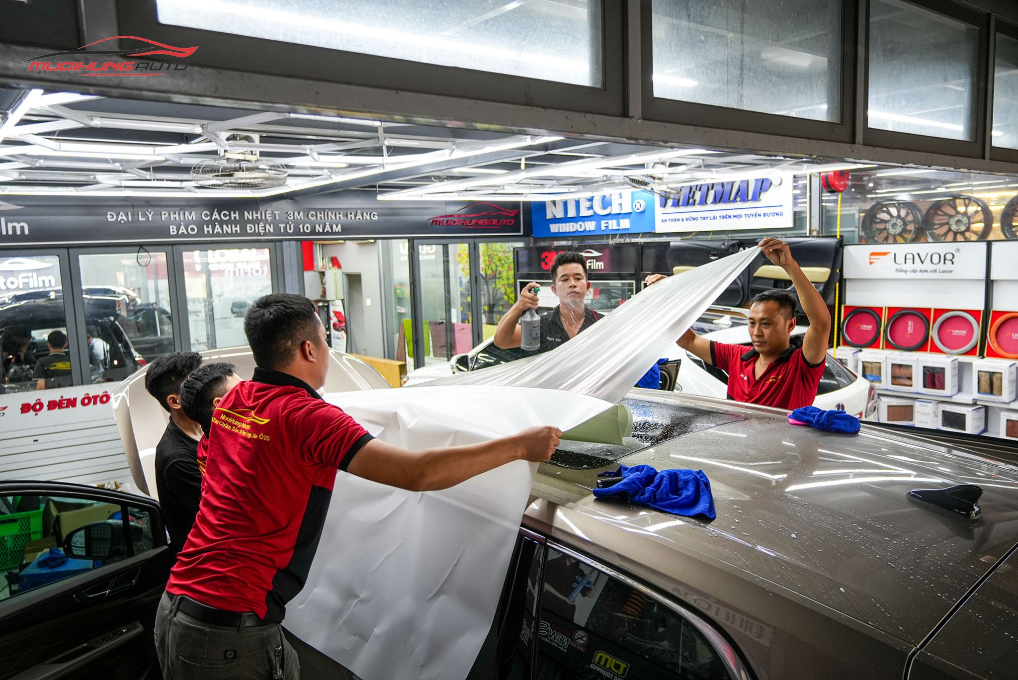 Dán phim PPF TPU SUNROOF cách nhiệt cửa sổ trời xe hơi Volkswagen Viloran