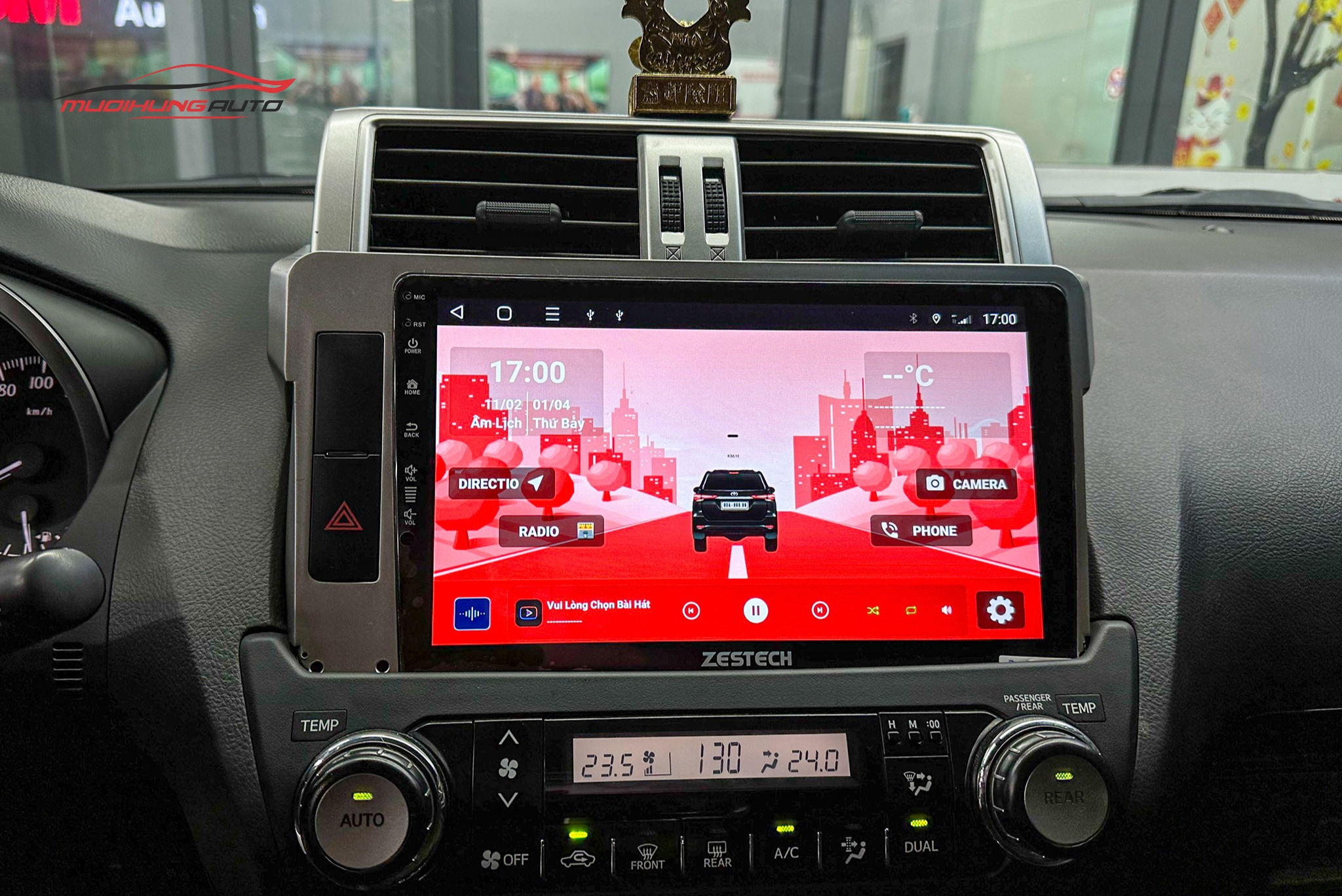 Lắp Màn Hình Zestech S100J Cho Xe Ô Tô Toyota Landcruiser