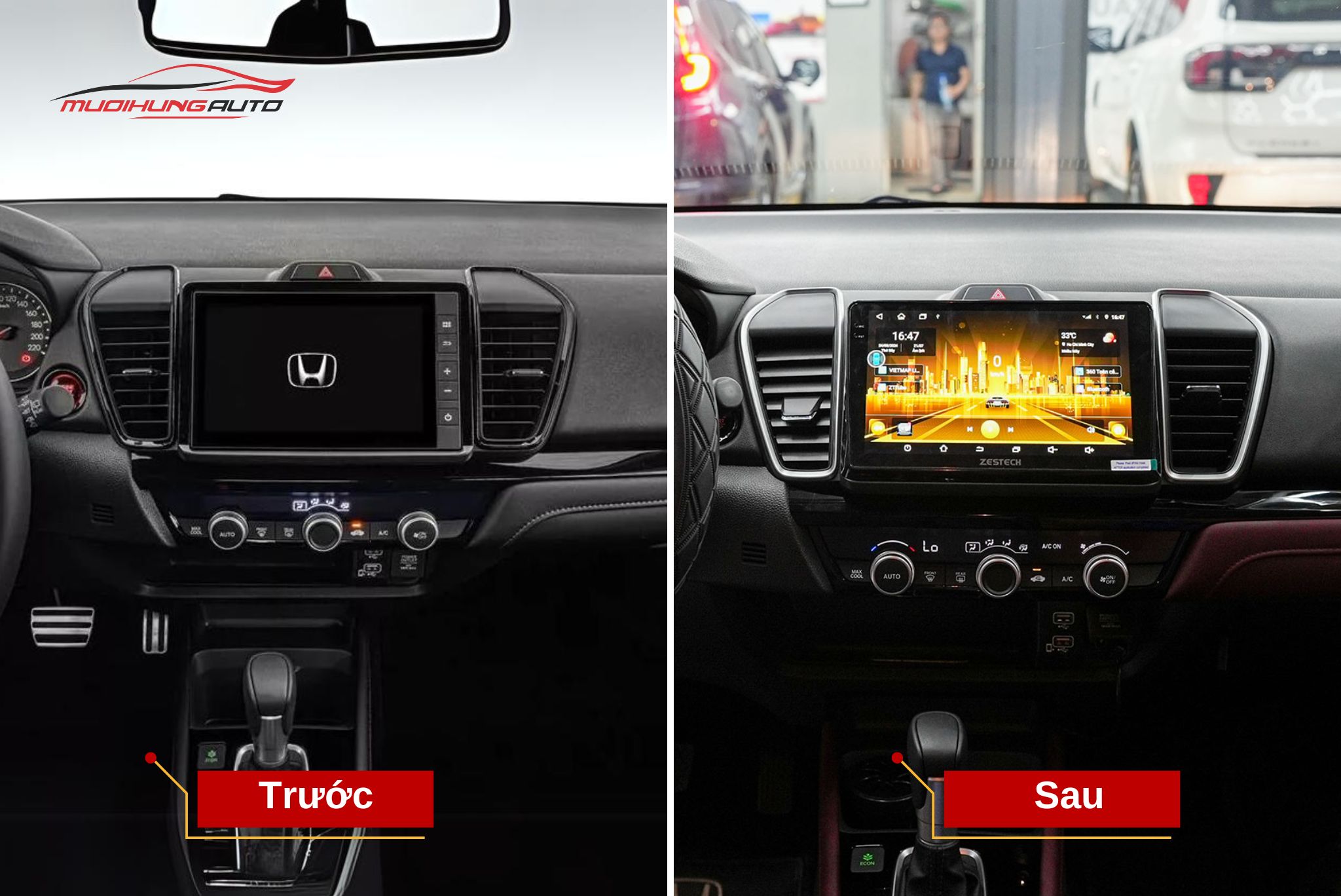 Lắp Màn Hình Zestech Z18 360 Cho Xe Honda City L 2024